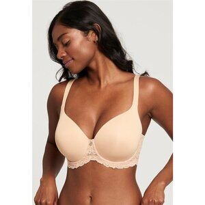 Montelle 40E Bra Tan Nude Pure Plus Full Cup Contour T-shirt Underwire 9320